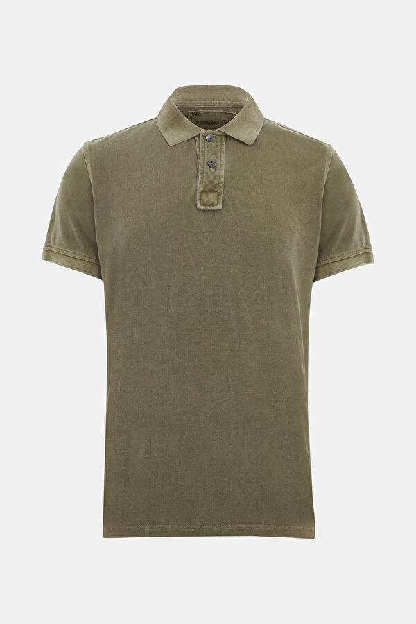 Haki Polo Yaka T-Shirt