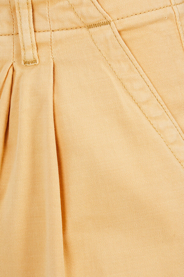 Relax Fit Yellow Wide Leg Women's Trousers 3