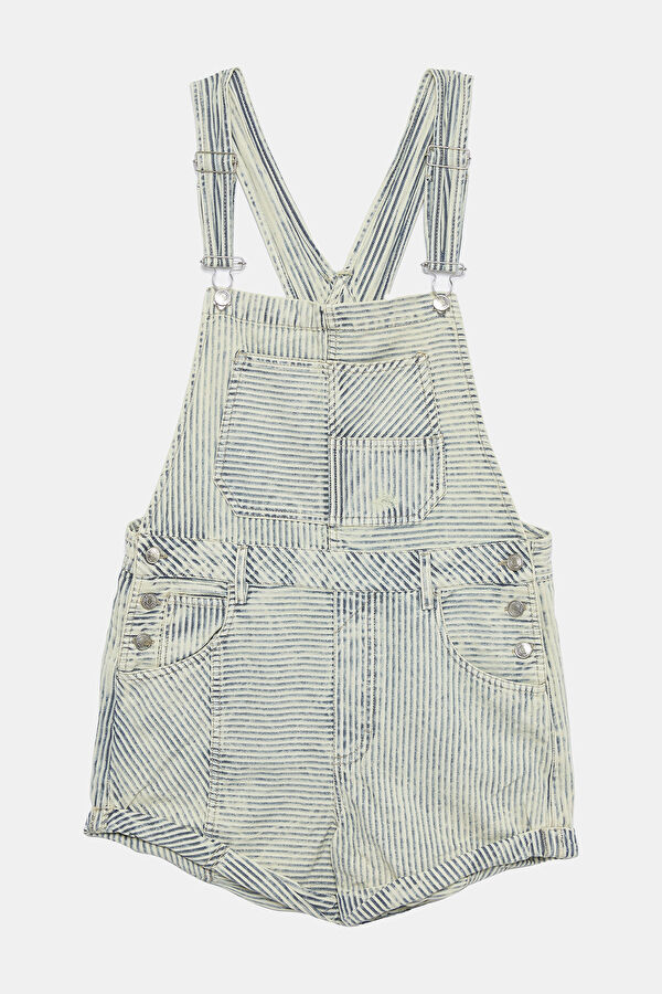 Açık Mavi Denim Tulum