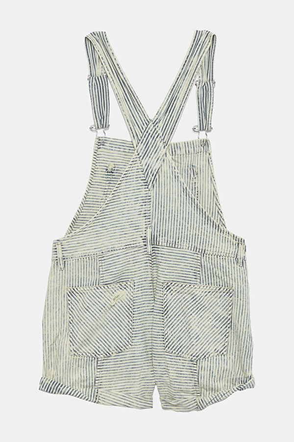 Açık Mavi Denim Tulum 2