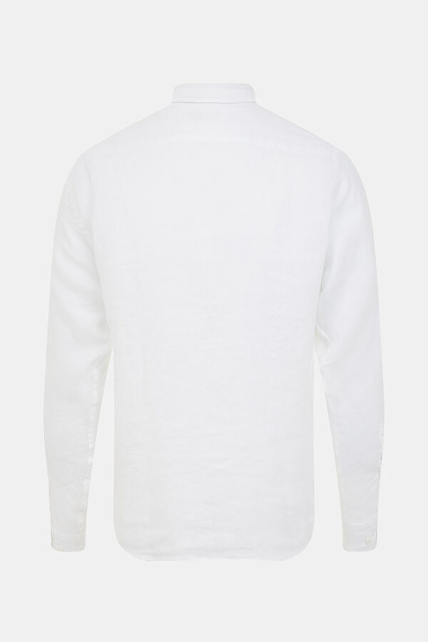 White Linen Men's Shirt 2