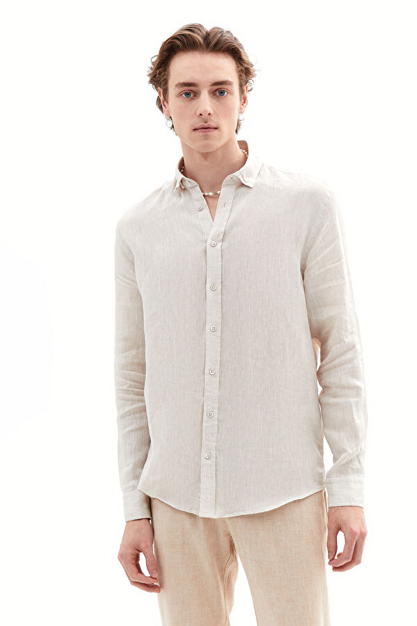 Beige Regular Shirt
