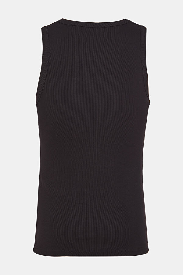 Oversize Siyah Bisiklet Yaka T-Shirt 2