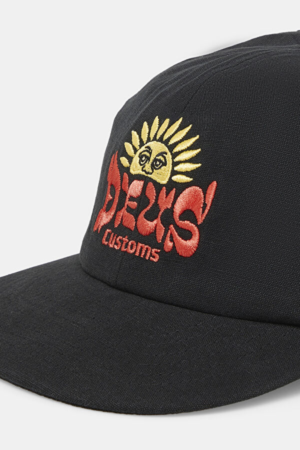 Black Printed Hat 3