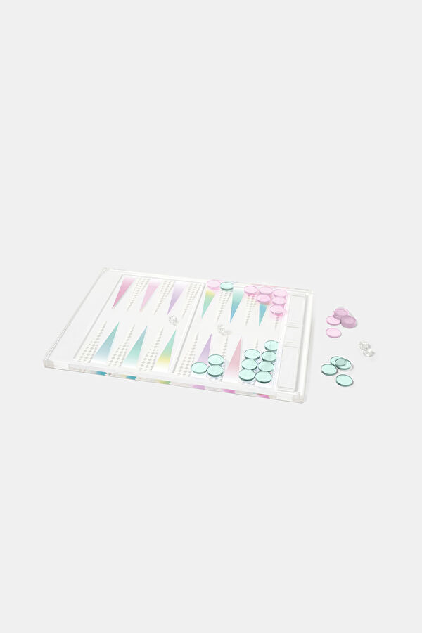 Lucite Table Top Backgammon Aurora Tavla