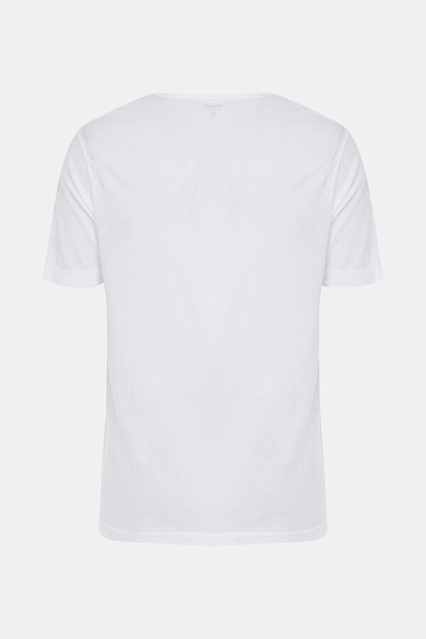 Close Fit White Bicycle Collar Tshirt 4