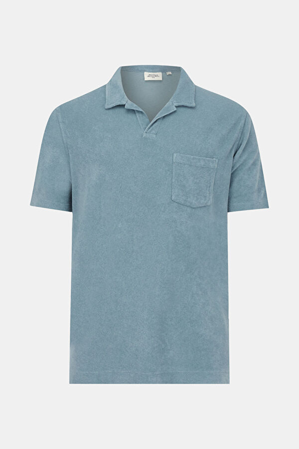 Yeşil Polo Yaka Düz T-Shirt 3