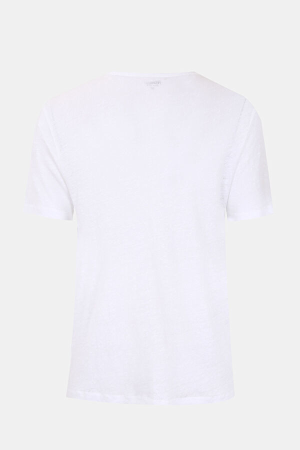 Beyaz Bisiklet Yaka T-Shirt 2