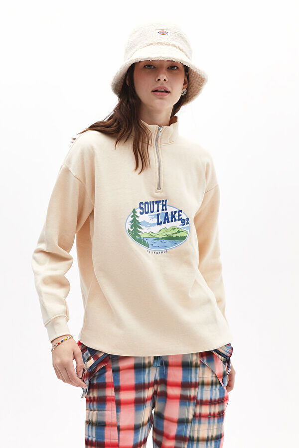 Krem Kadın Sweatshirt