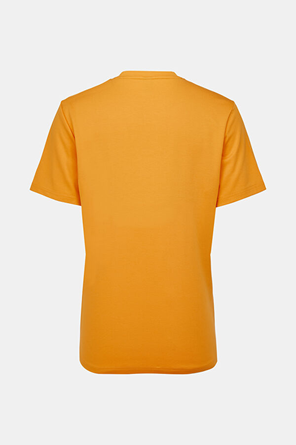 Turuncu Bisiklet Yaka T-Shirt 2