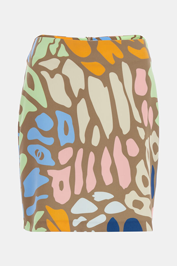Multicolor Design Filled Skirt 3