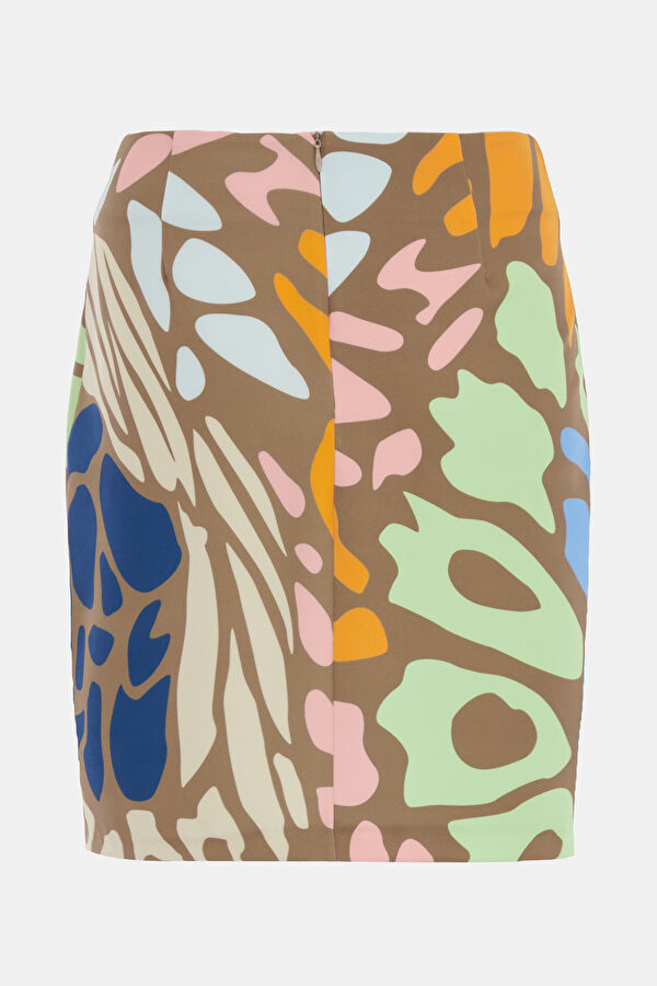 Multicolor Design Filled Skirt 4