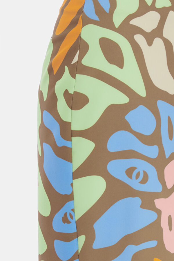 Multicolor Design Filled Skirt 5