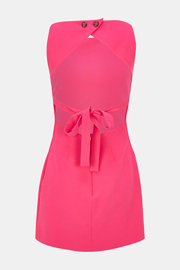 Pembe Mini Elbise 2