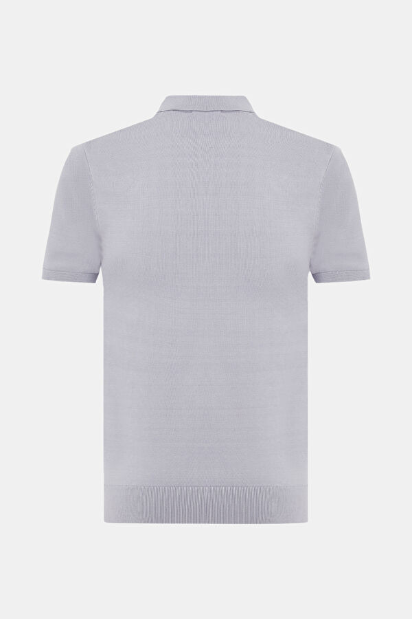 Lila Polo Yaka T-Shirt 2