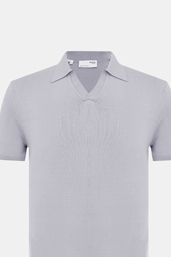 Lila Polo Yaka T-Shirt 3