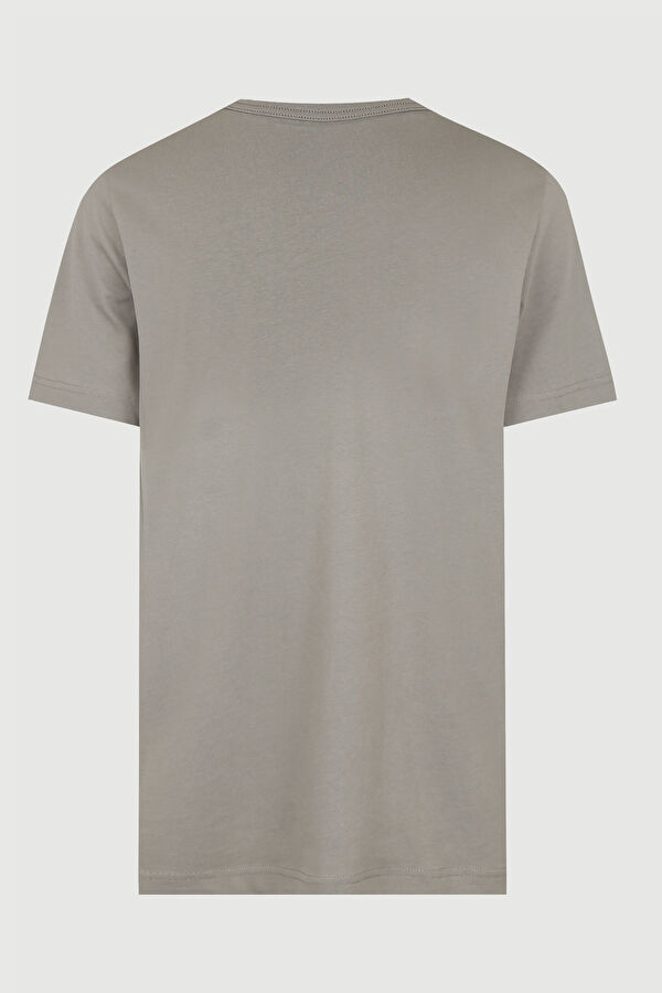 Haki Bisiklet Yaka T-Shirt 5