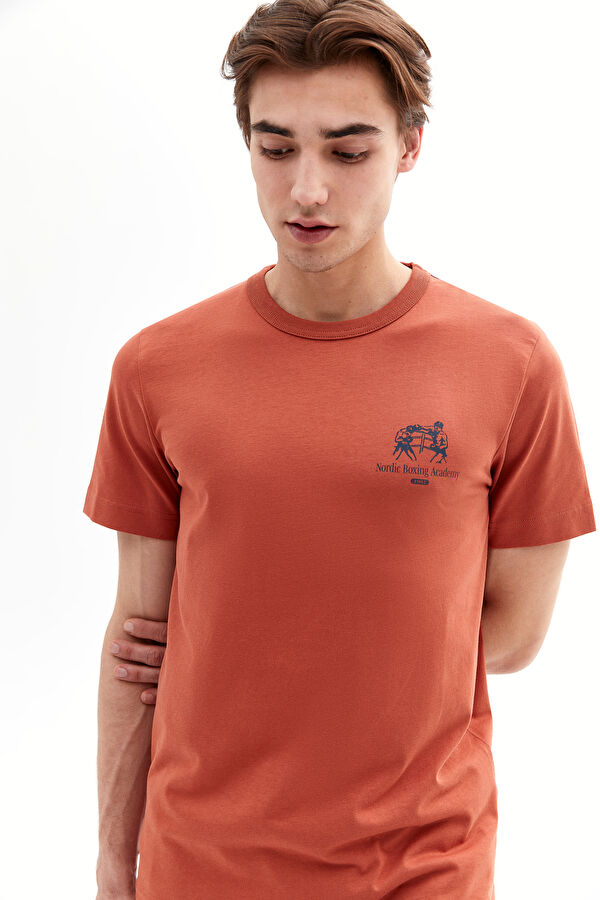 Kiremit Bisiklet Yaka T-Shirt 2