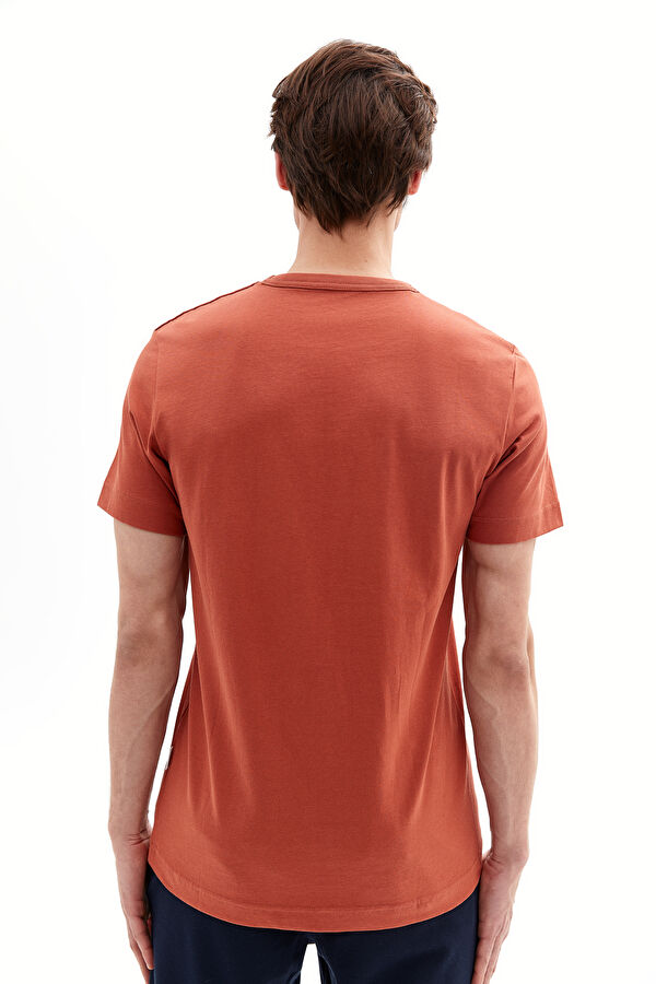 Kiremit Bisiklet Yaka T-Shirt 3