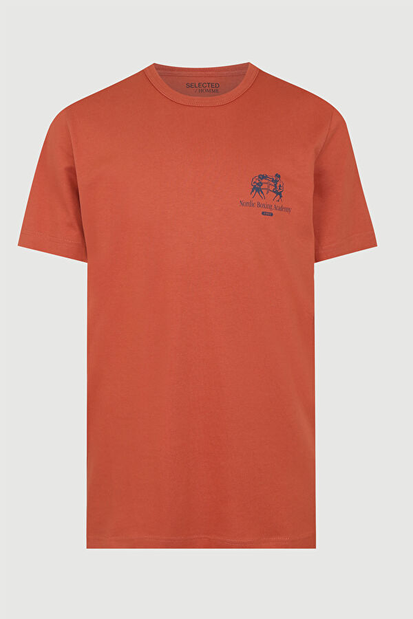 Kiremit Bisiklet Yaka T-Shirt 4