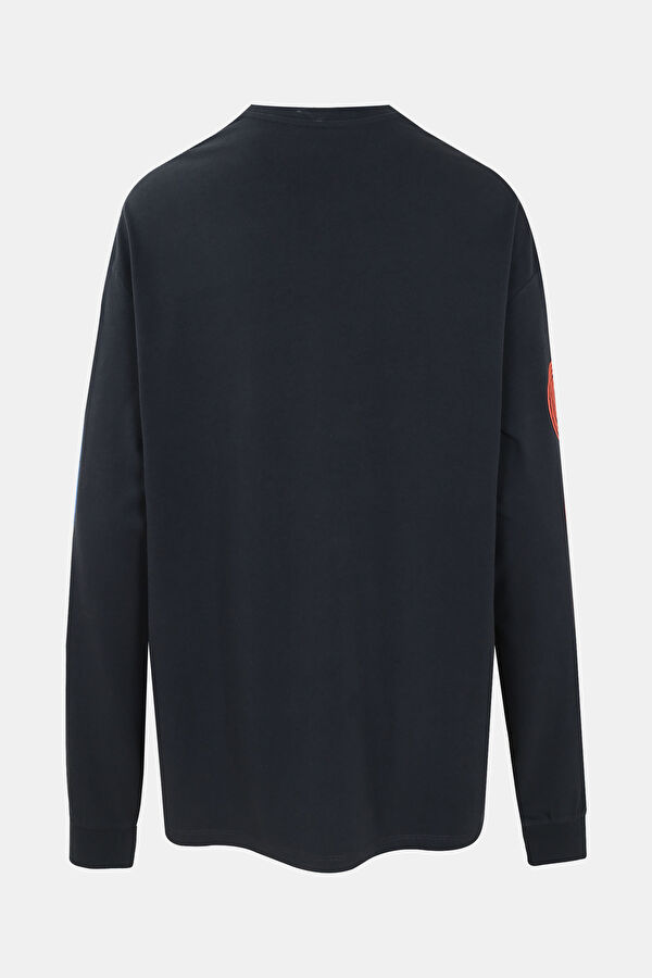 Siyah Relax Kalıp Sweatshirt 2