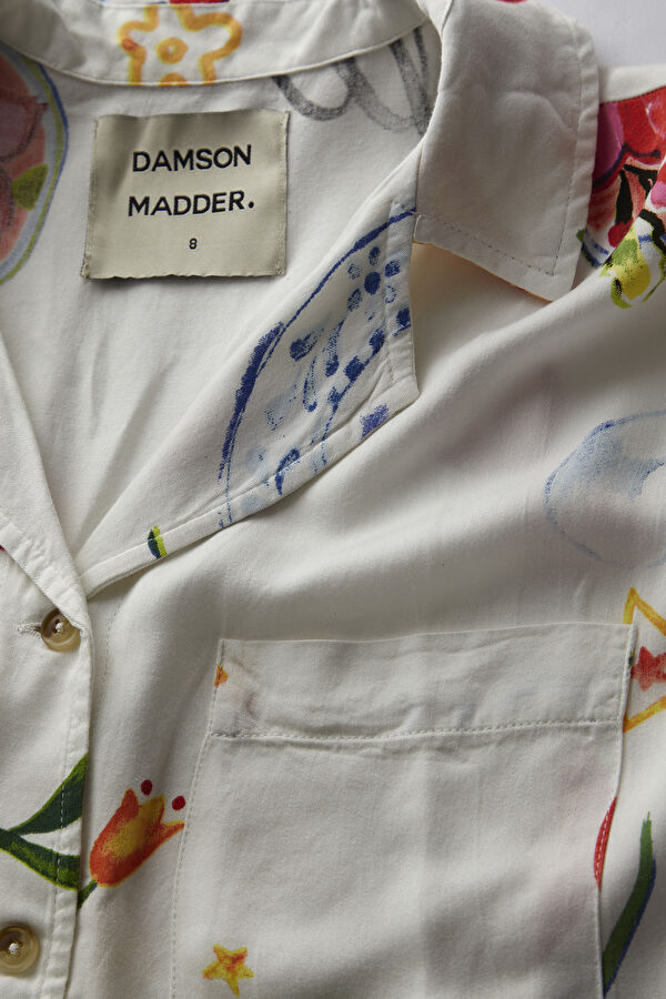 Relax Mold White Patterned Shirt 3