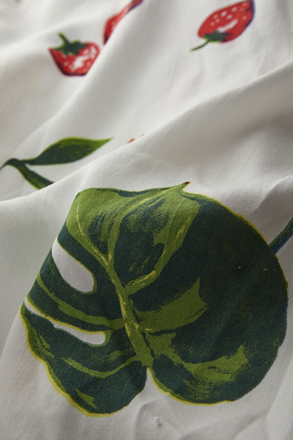 Relax Mold White Patterned Shirt 4