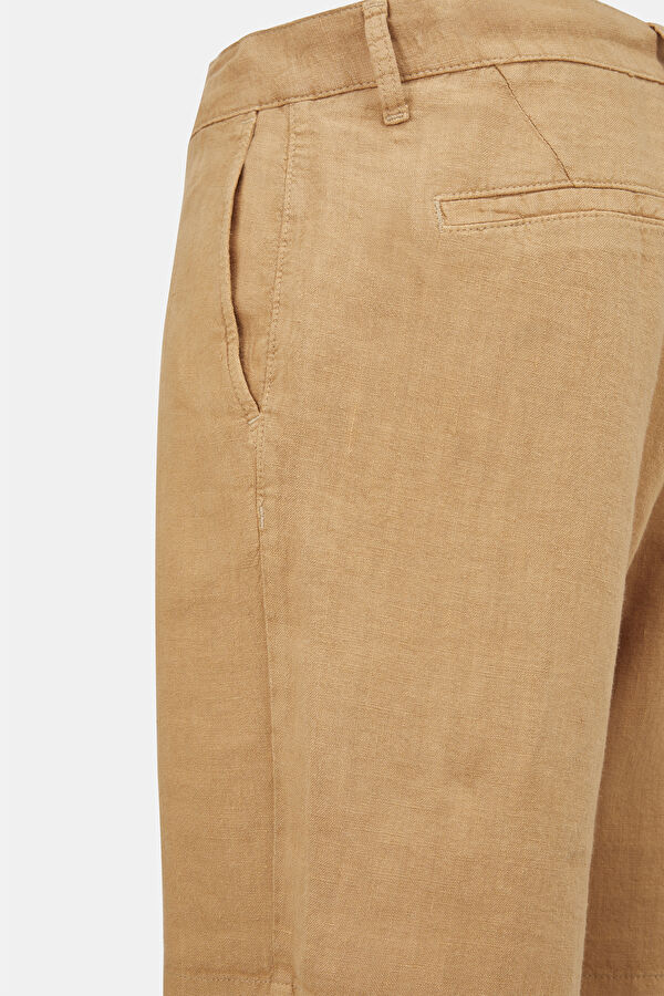 Camel Linen Men's Shorts 2
