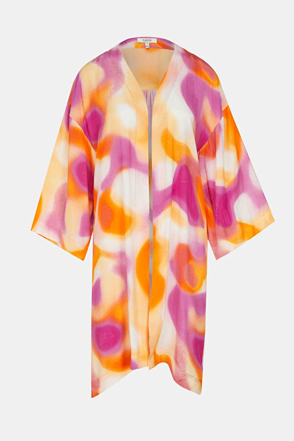 Turuncu Viskon Kaftan
