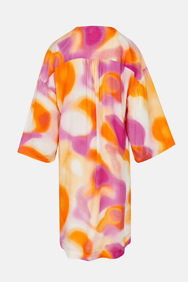 Turuncu Viskon Kaftan 2