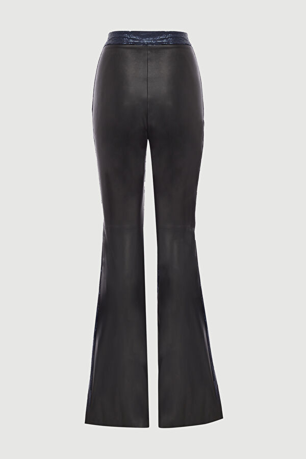 Slim Fit Black Sequin Women's Pants 4
