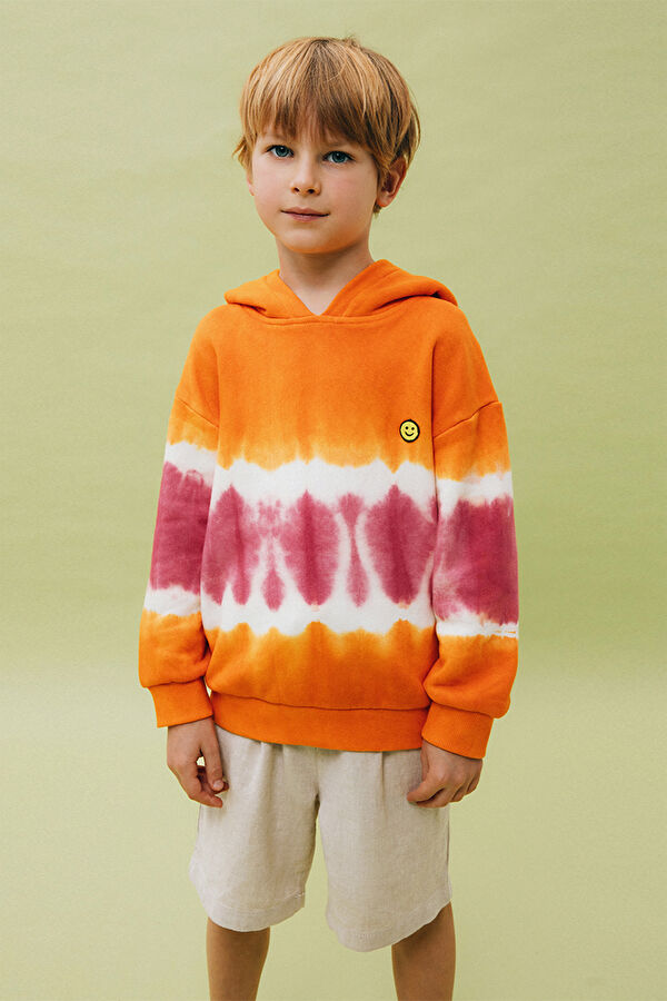 Multicolor Batik Hoodie Sweatshirt