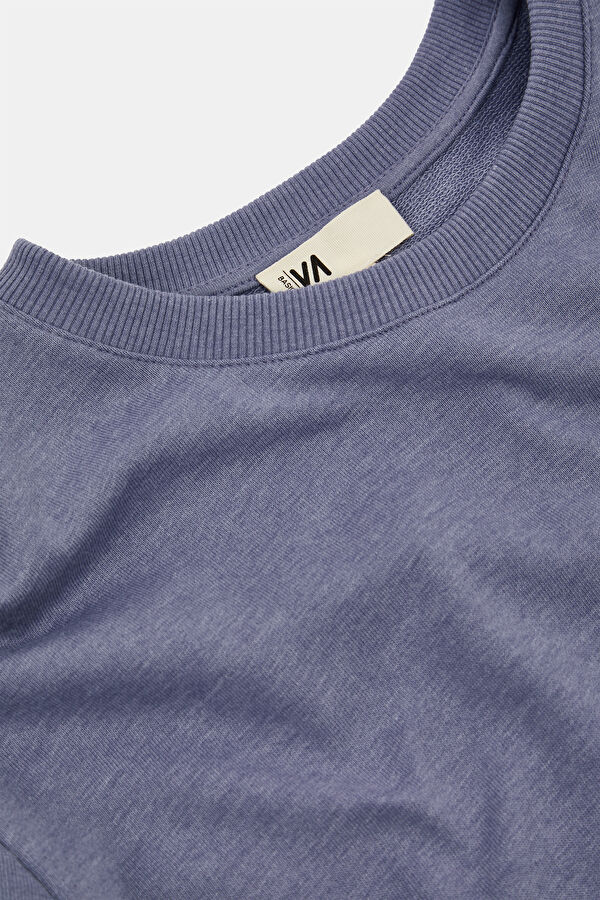 Mavi Bisiklet Yaka Erkek Sweatshirt 6