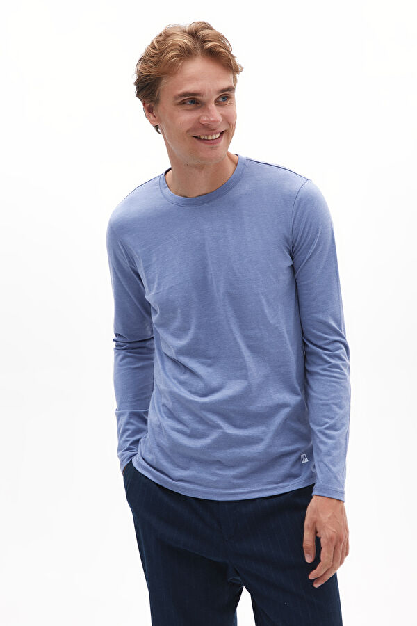 Mavi Bisiklet Yaka Erkek T-Shirt