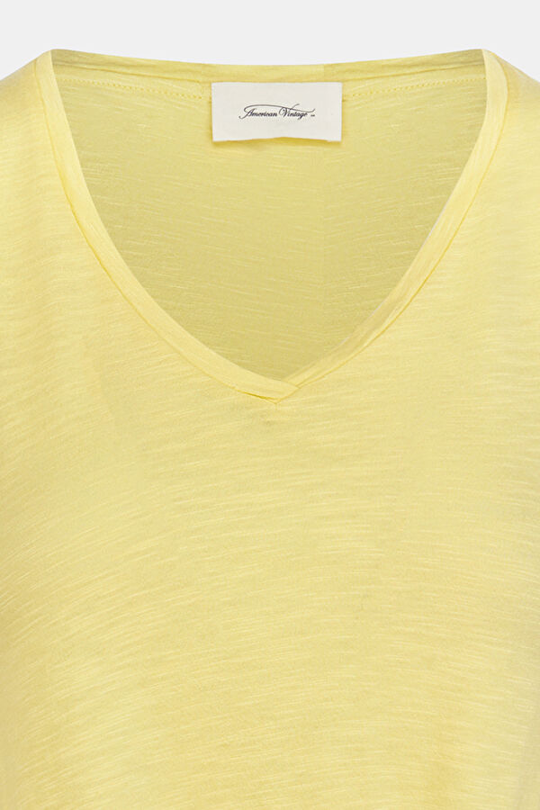 Açık Yeşil V Yaka T-Shirt 6