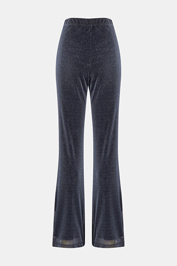 Slim Fit Navy Wide Leg Women's Trousers 4