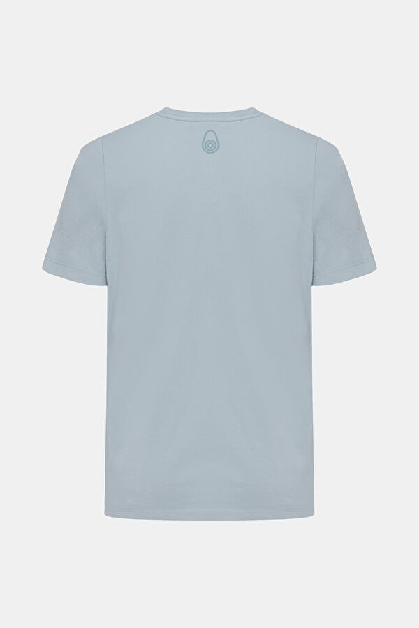 Açık Mavi Bisiklet Yaka T-Shirt 2