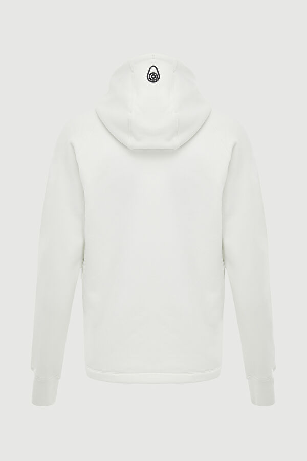 Beyaz Kapuşonlu Sweatshirt 5