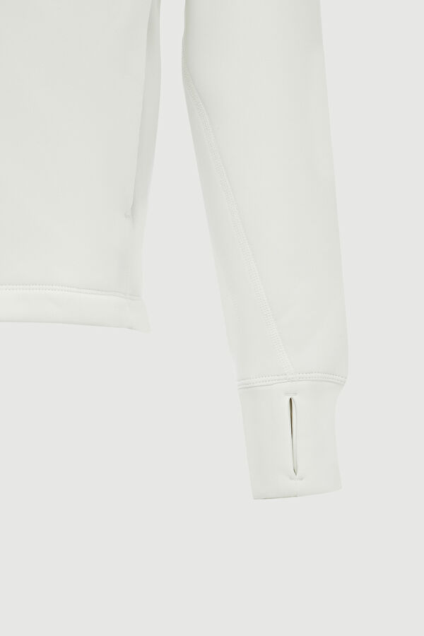 Beyaz Kapuşonlu Sweatshirt 7