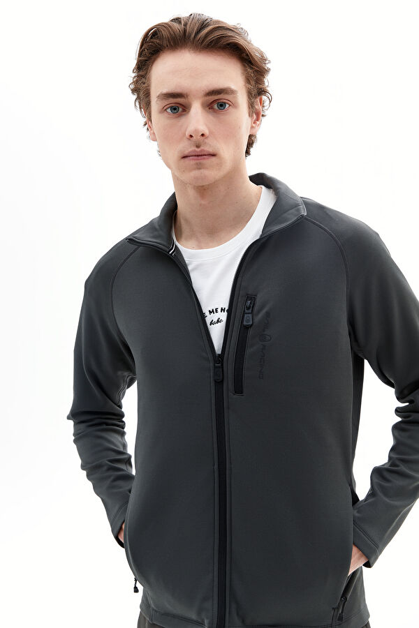 Antrasit Dik Yaka Sweatshirt 2