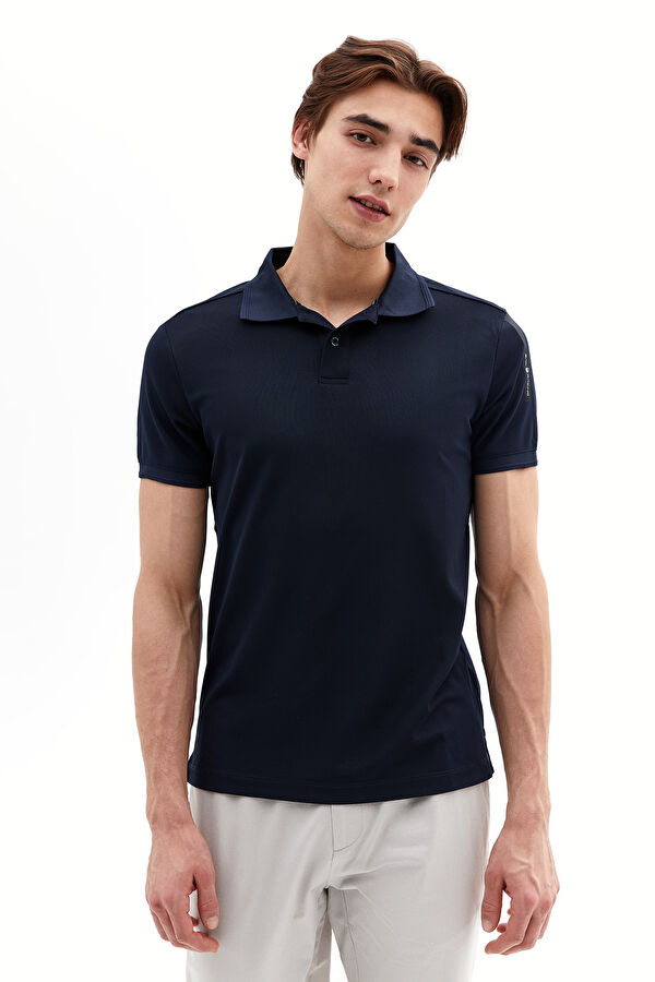 Lacivert Polo Yaka T-Shirt