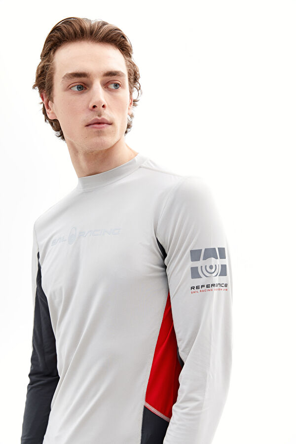 Gri Bisiklet Yaka T-Shirt 2