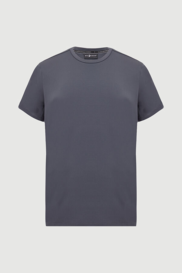 Gri Bisiklet Yaka T-Shirt 4
