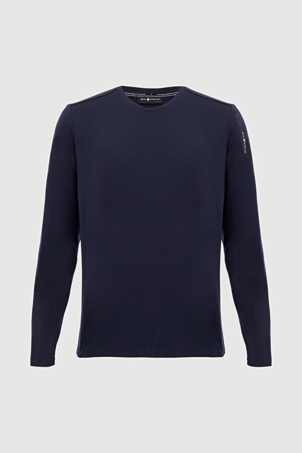 Lacivert Bisiklet Yaka T-Shirt 4