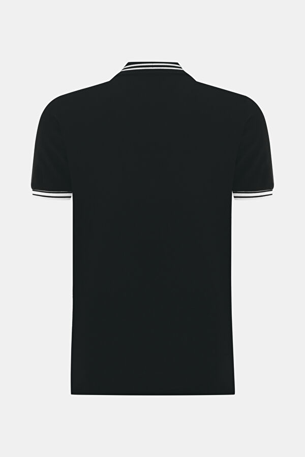 Siyah Polo Yaka T-Shirt 2
