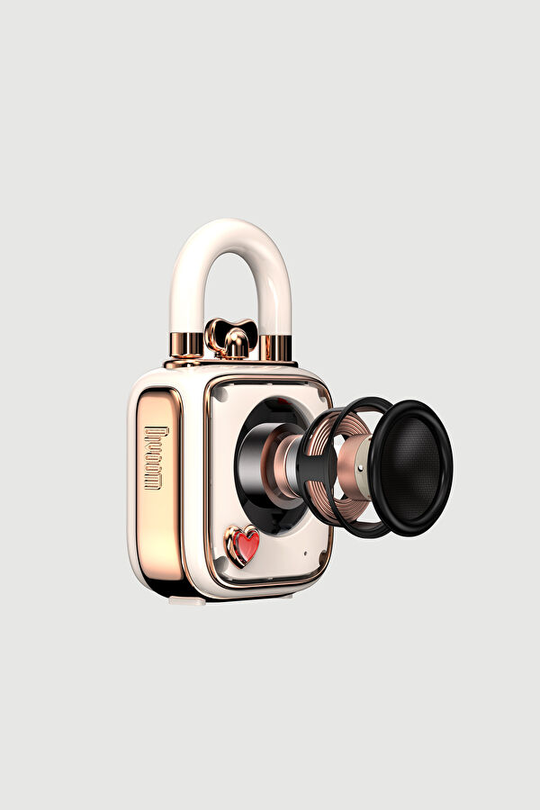 Love Lock Mini Ses Kayıt Özellikli Pembe Bluetooth Hoparlör 4