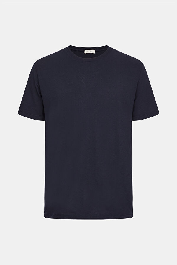 Lacivert Bisiklet Yaka T-Shirt 3