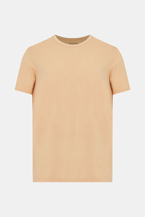 Somon Bisiklet Yaka Düz T-Shirt