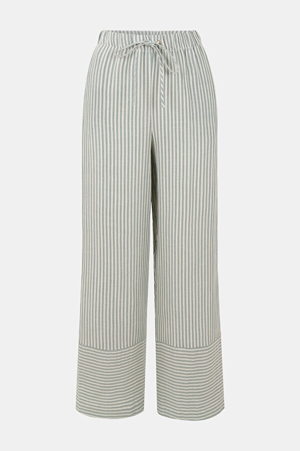 Çok Renkli Bol Paça Pantolon