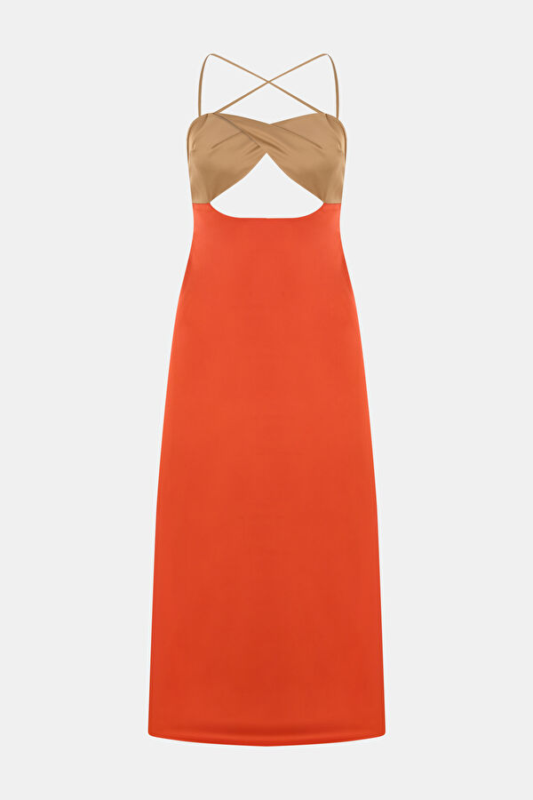 Multicolor Design Filled Square Dress